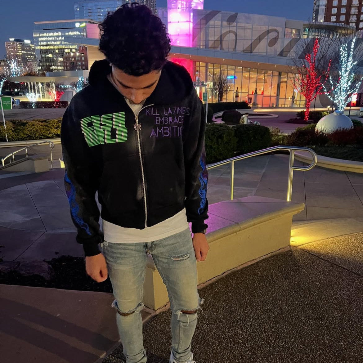 Ambition zip-up (purple)