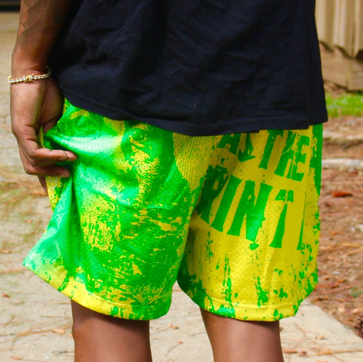 Mesh Cropped Shorts with Deep Pockets