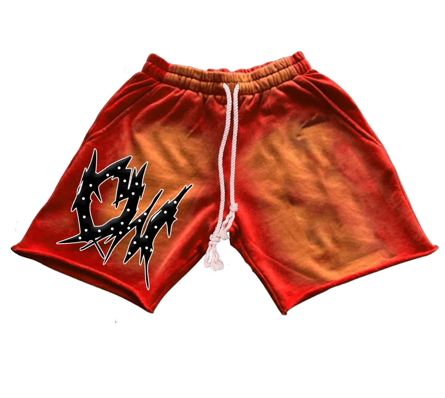 Cropped French Terry Fleece Shorts